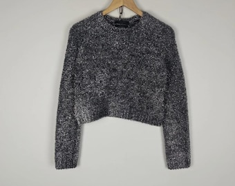 Allsaints Rosetta Tinsel Klänningströja Italienskt garn storlek S