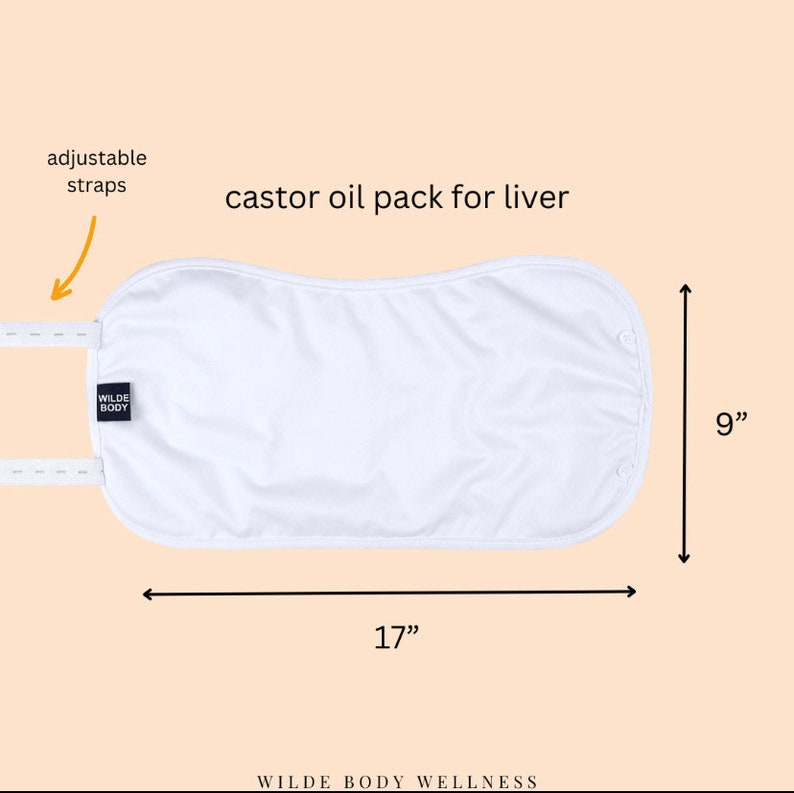 WILDE BODY Lot de 3 pellicules d'huile de ricin pour foie Coton biologique, sans dégâts, sans chaleur, réutilisable image 5