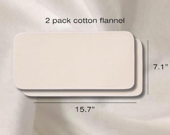 Organic Cotton Flannel 2 pack - Unbleached for use with Castor Oil Packs