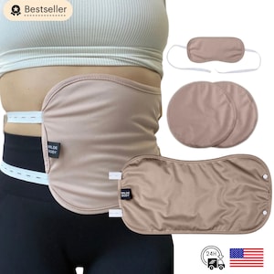 Complete Castor Oil Pack 3 Piece Kit - Organic Cotton, Mess-Free, Heatless, Reusable, For Liver or Back