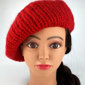 Red Wool Lord and Taylor Hat Etsy