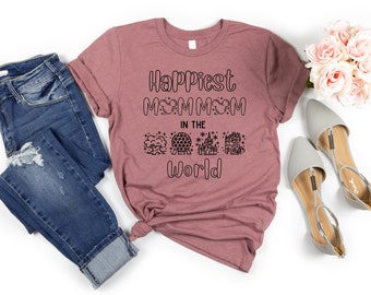 Disney shirt, Disney mom-mom shirts, Happiest mom-mom in the World, Mom shirts, mom gifts, grandmom gifts, mom-mom shirts