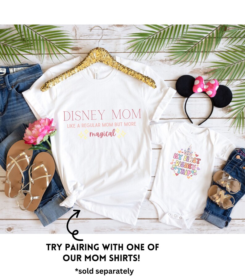 My First Disney Trip Baby Onesie, Disney Baby, Babies First Disney Vacation, Matching Disney