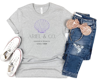 Disney shirt, Ariel and Co., Disney t-shirts, Women's Unisex Disney shirts, Disney Vacation shirts, Disney shirt for Women, Ariel shirts