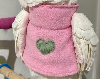 LoveBird Cozy Sweater in blush rosa für Papageien in verschiedenen größen erhältlich