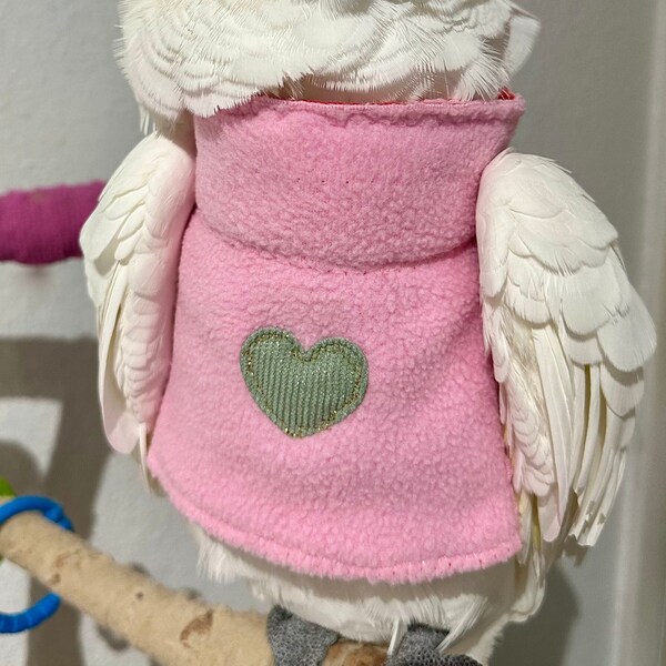 LoveBird Cozy Sweater in blush pink for Parrots different size avilable