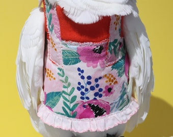 Rosy Plumage Overall Dress for Umbrella Cockatoo