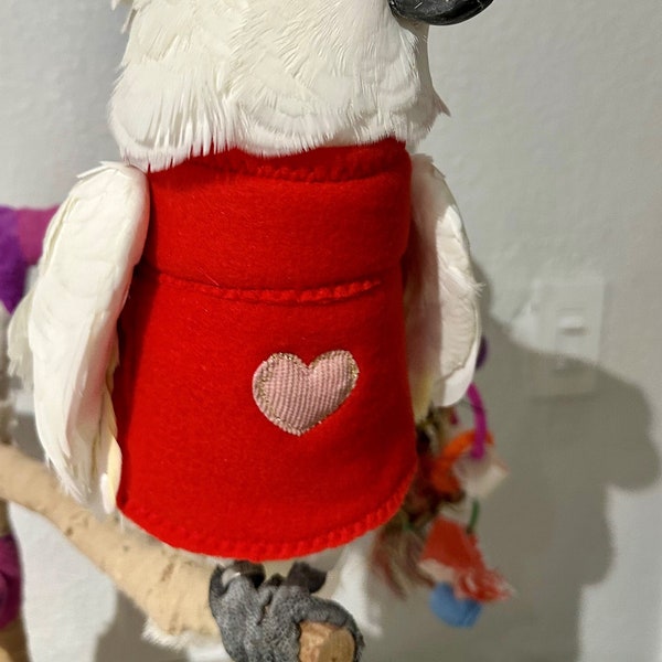 Custom LoveBird Valentine's Sweater For your Parrot