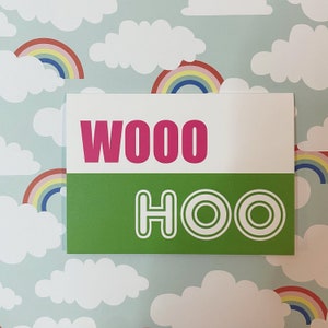 Wooo Hoo greeting card
