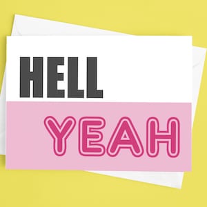 Carte de voeux Hell Yeah