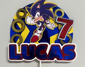 Sonic Cake Topper
