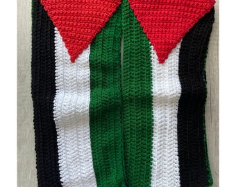 Palestine Flag Leg Warmers I Handmade Crochet Leg Warmers I Statement Accessory I Trendy Leg Warmers