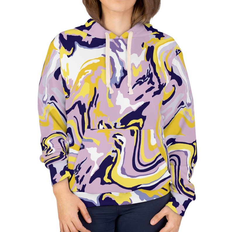 Marbled Pank Pullover Hoodie image 1