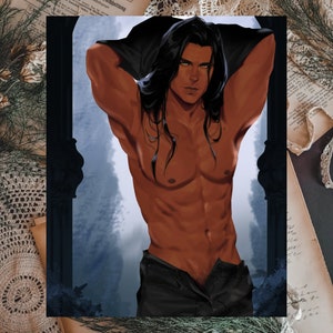 Sin Art Print-Shirtless