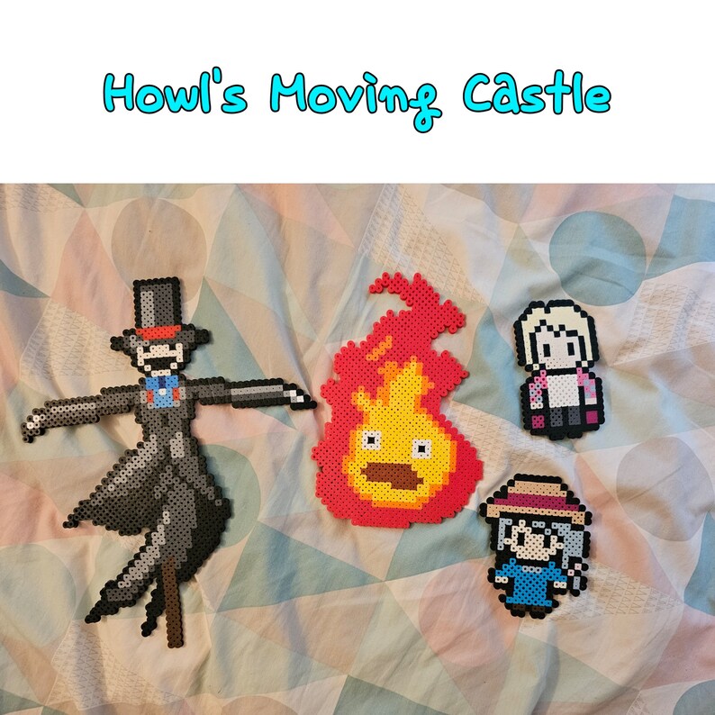 Studio Ghibli Character Perler Bead Art - Etsy