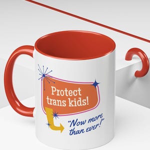 Protect trans kids mug, Transgender mug, Transgender gift, Trans Pride, LGBTQ mug, Support trans youth, Pride gift