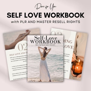 Self Love Journal with Master Resell Rights | Editable PLR Canva Template | Lead Magnet Coach | Spiritual Business Workbook