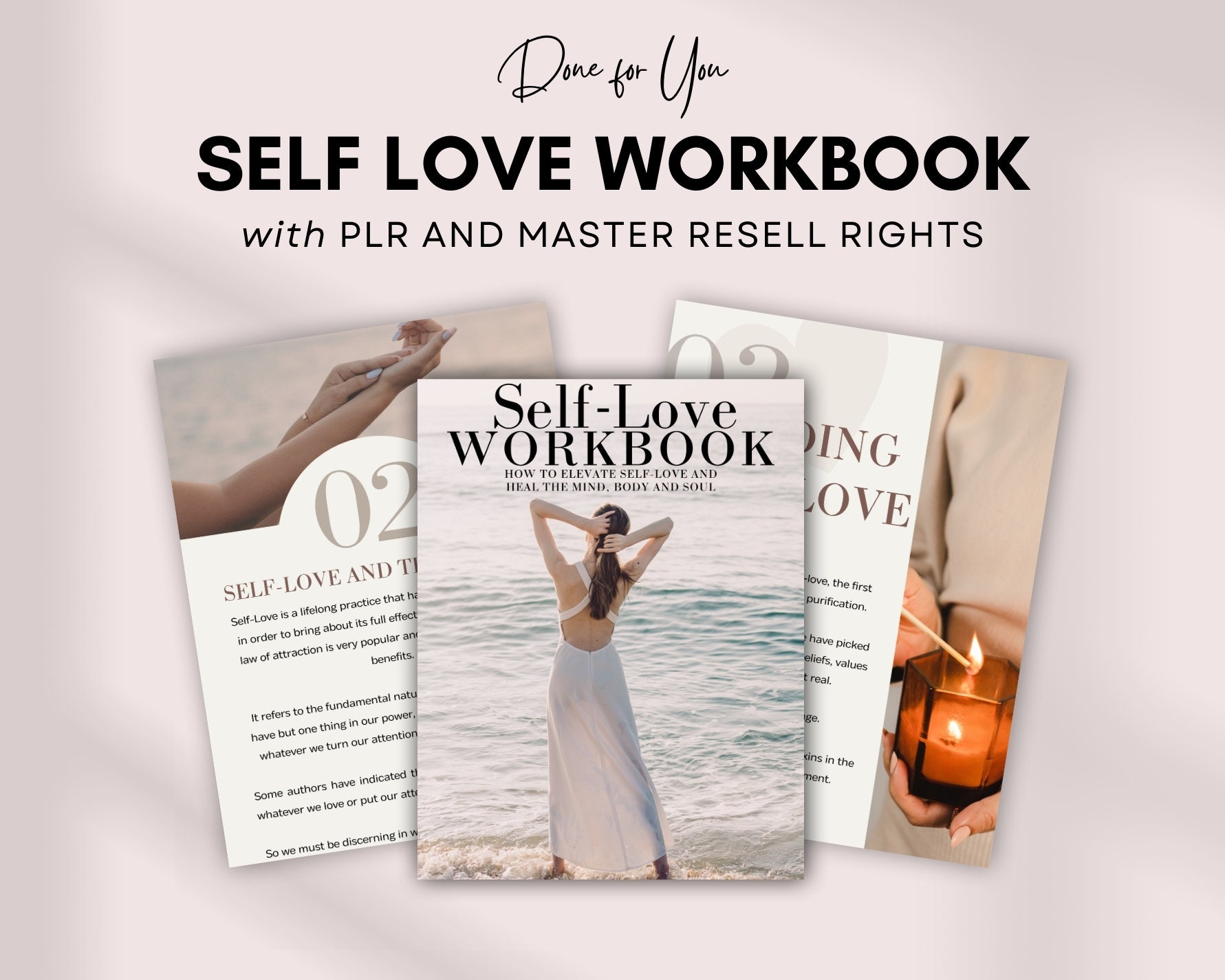 Self Love Journal with Master Resell Rights | Editable PLR Canva Template | Lead Magnet Coach | Spiritual Business Workbook