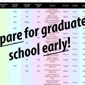 Graduate School Application Tracker