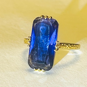 Gothic Memento Mori Skeleton Ring - purple blue coffin skeleton gold Mourning Ring  - Unique Antique Style Mourning Jewelry