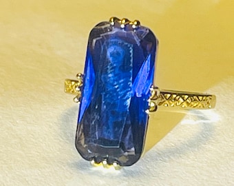 Gothic Memento Mori Skeleton Ring - purple blue coffin skeleton gold Mourning Ring  - Unique Antique Style Mourning Jewelry