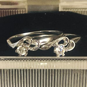 Juego de anillos para niña: anillos a juego para parejas de lesbianas para un compromiso romántico