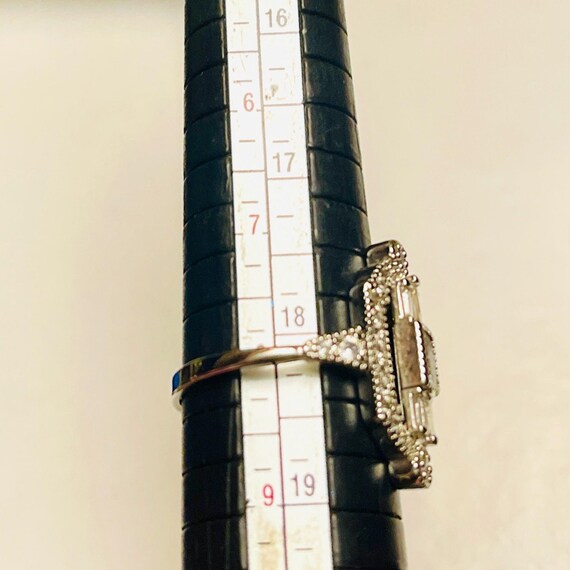 Vintage Sterling Silver Statement Ring: Gothic Pr… - image 9