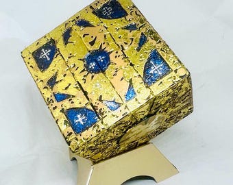 Handmade Hellraiser Puzzle Box: Movie Prop Replica with Gift