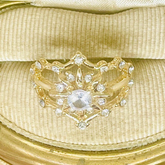 Vintage Star Ring: 18k Yellow Gold Filled Stateme… - image 6