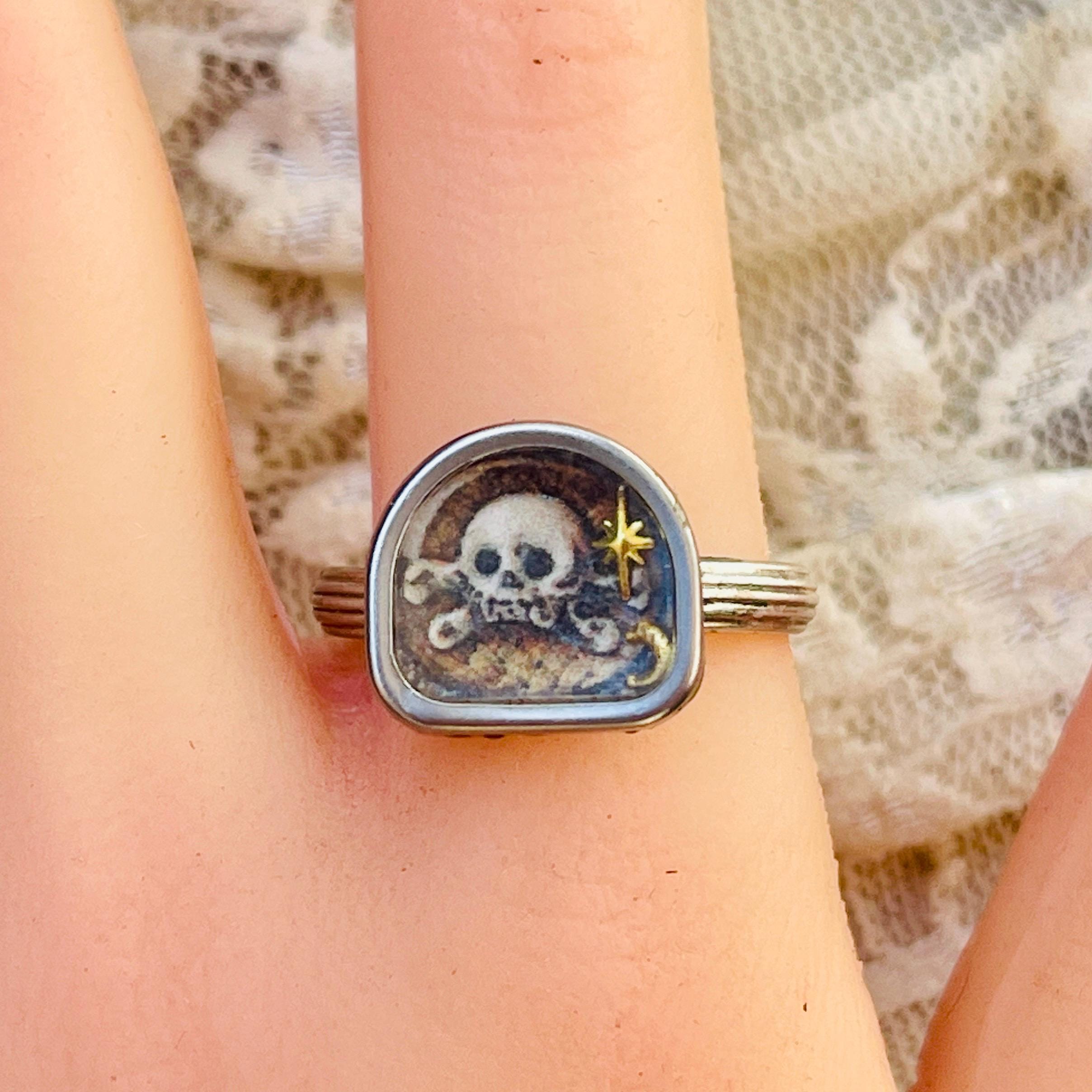 Memento Mori Ring Antique - Etsy