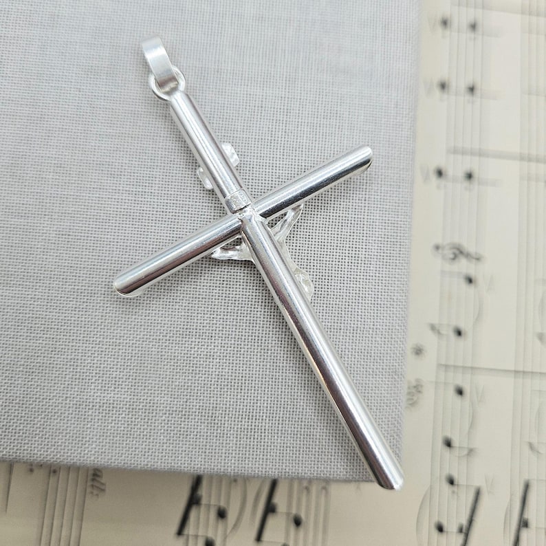 Crucifix Necklace - Sterling Silver 24