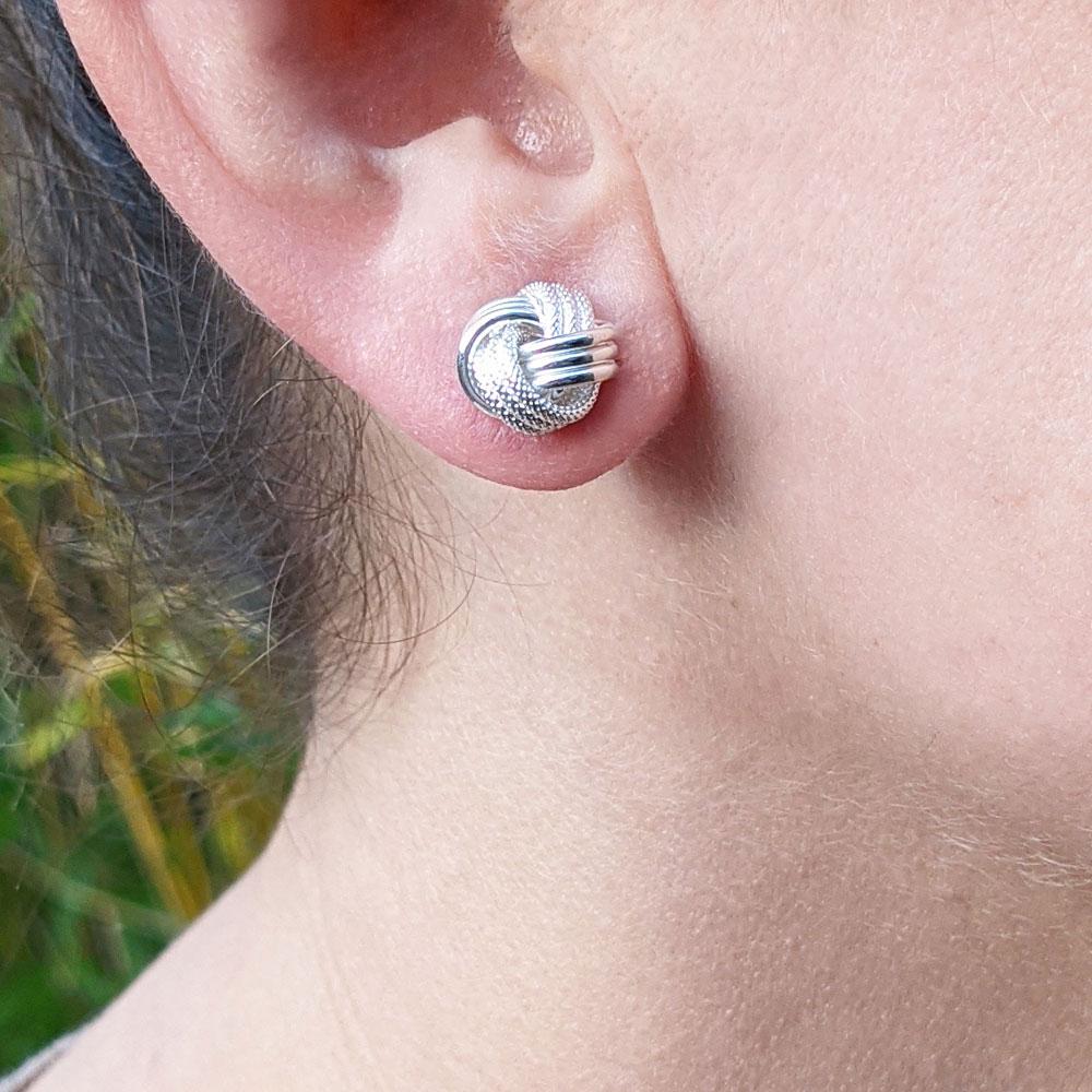 ■ENGBROX■ silver925 illumina knot earring EBEA25009SV Amazon.com: IDJEOABL Gold Knot Earrings for Women Non