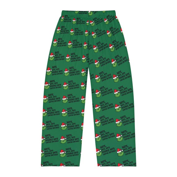 Grinch PJ Pants Etsy