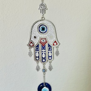Lucky Turkish handmade hamza hand wall hanging evil eye decor