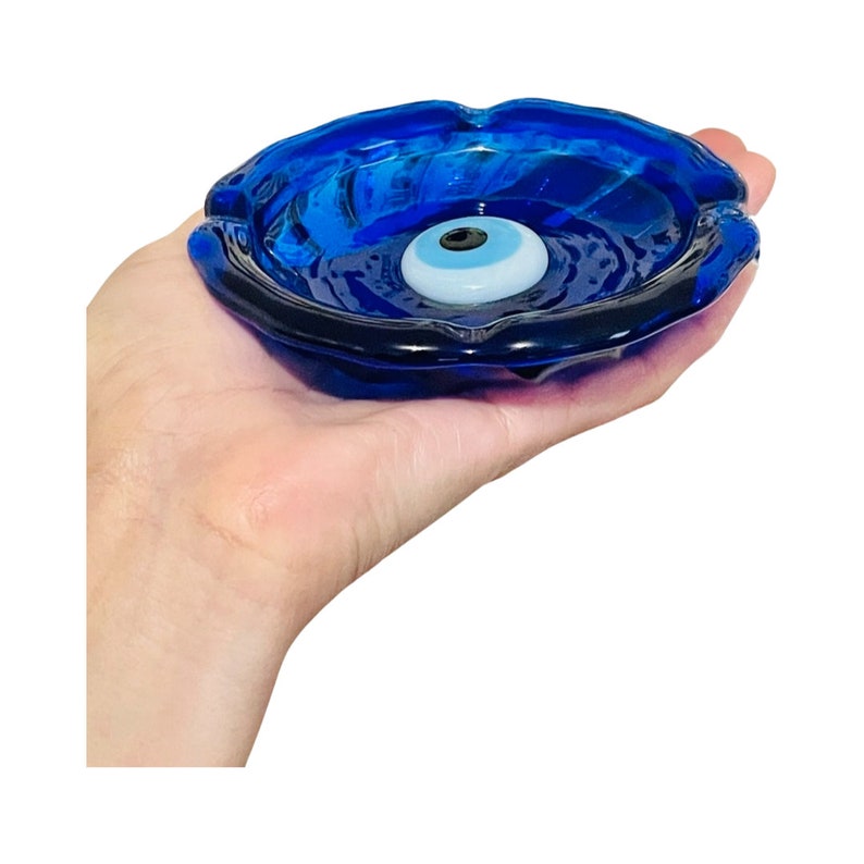 Turkish Nazer Lucky Ashtray Evil Eye Decoration Etsy