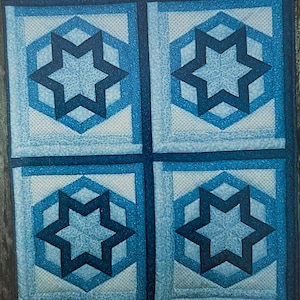 Vintage Twinkling Diamond Quilt & Wall Hanging Pattern: 1986 Log Cabin Creations