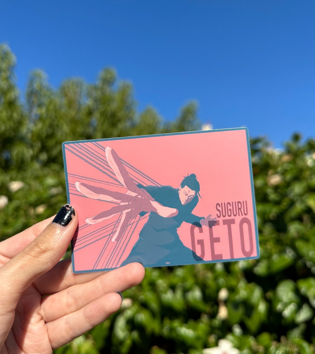 G E T O // Original Anime Pastel Color Art Style Sticker JJK - Etsy