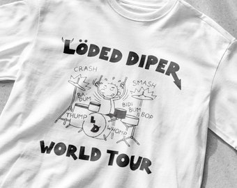 Loded Diper World Tour T-Shirt, Diary of a wimpy kid shirt, rodrick rules shirt, rodrick heffley, loded diaper world tour shirt