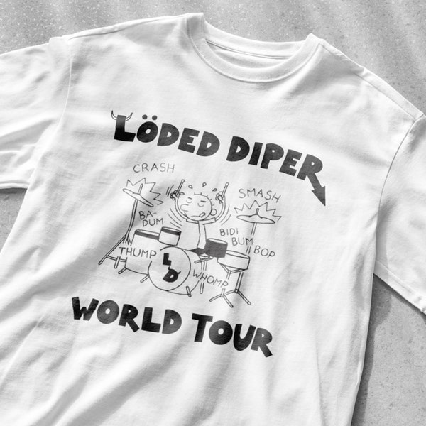 Loded Diper World Tour T-Shirt, Diary of a wimpy kid shirt, rodrick rules shirt, rodrick heffley, loded diaper world tour shirt