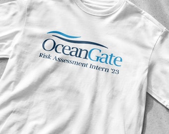 Oceangate Risk Management stagiair shirt, Oceangate T-shirt, grappig shirt, meme shirt, Oceangate onderzeeër shirt