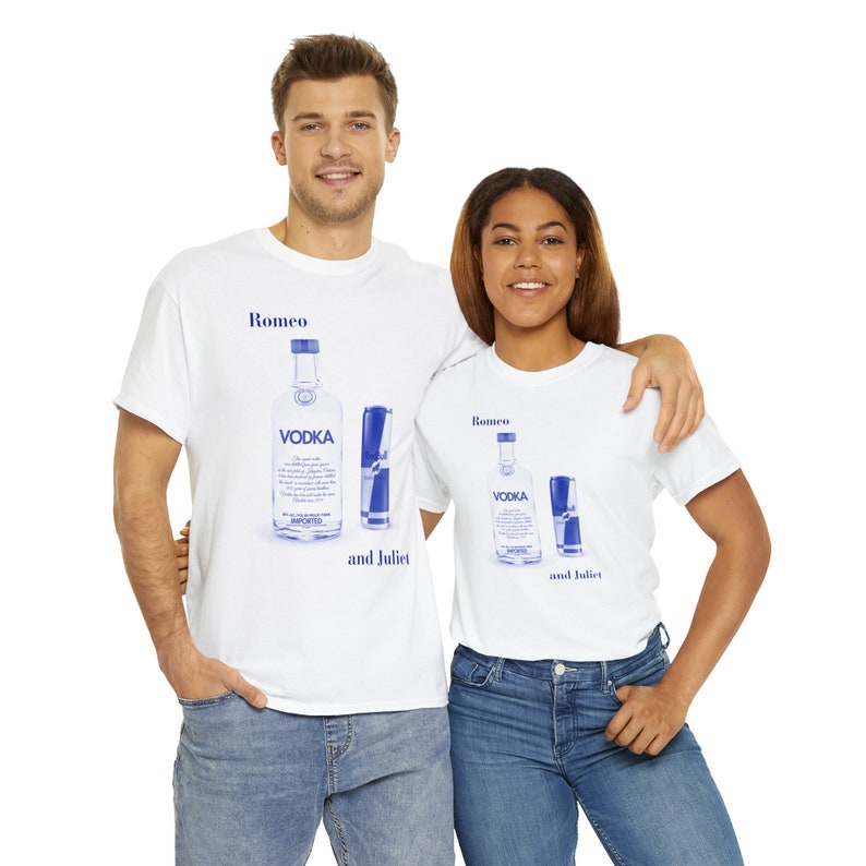 Vodka Redbull Romeo and Juliet Drinking T-Shirt, Funny Drinking T-Shirt, Funny Shirt, Funny Meme T-Shirt, Beer Drinking Shirt, Party Shirt image 9