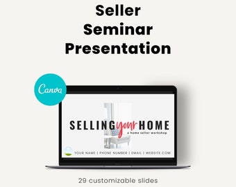 Home Seller&#39;s Workshop | Seller Seminar Presentation | Canva Template for Real Estate Agents