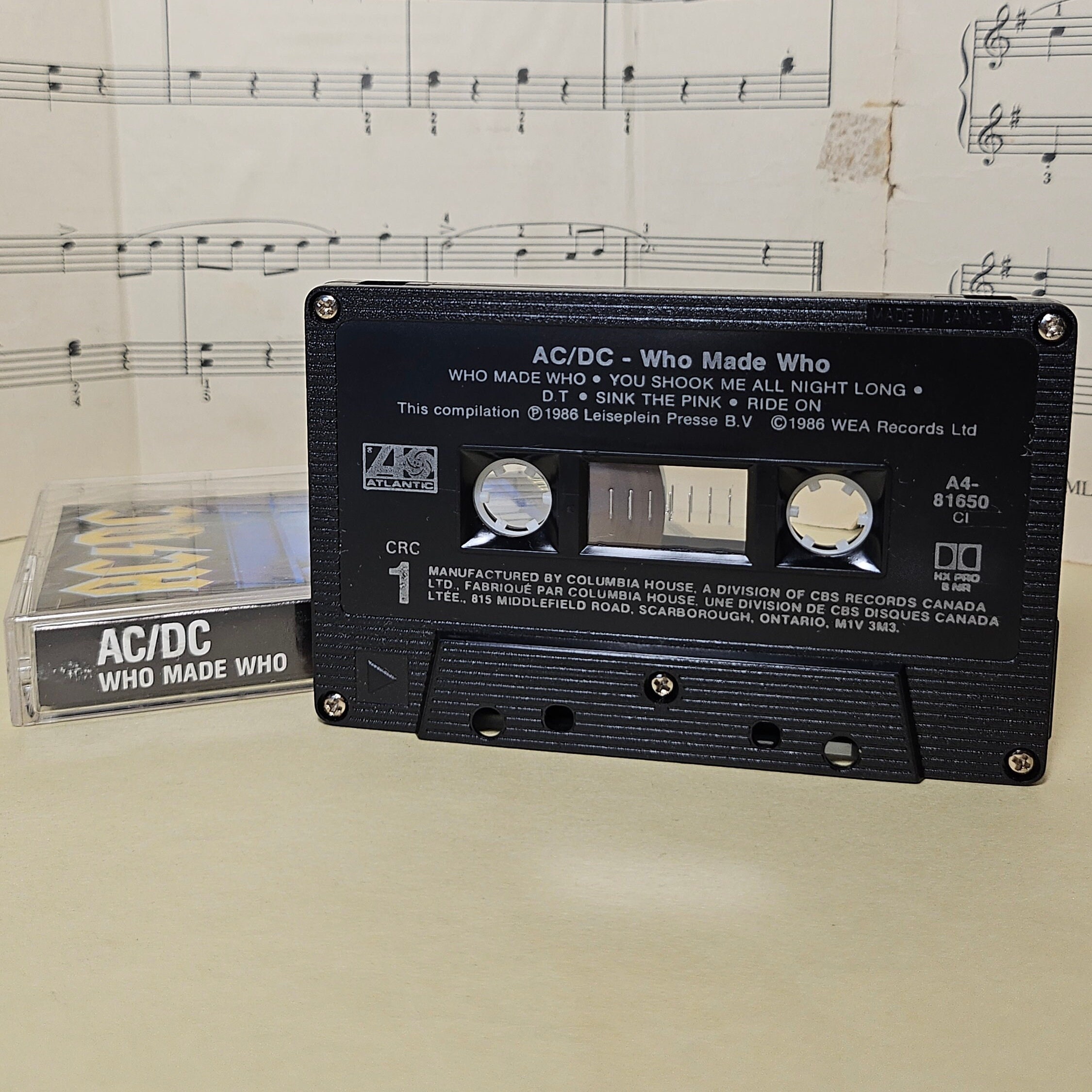 AC/DC Who Made Who Cassette Tape Album Rock 1986 - Etsy