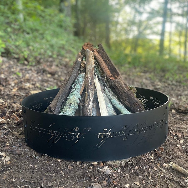 Lord of the Fire Ring - LoTR themed fire rings handmade in the USA