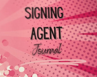 Notary Journal Loan Signing Agent Record Keeping Notary Signing Agent Log Book Pink