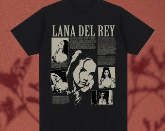 Lana Del Rey Music Album T-Shirt: Hip Hop Vintage, Short Sleeve, Gothic Streetwear, Graphic tee, Lana Del Rey shirt, LDR NFR, ultraviolence