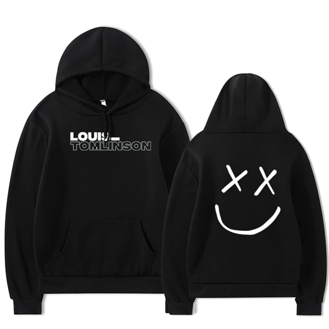 Louis Tomlinson Smiley Hoodie Cozy up in Style With the Signature Comfort of Louis