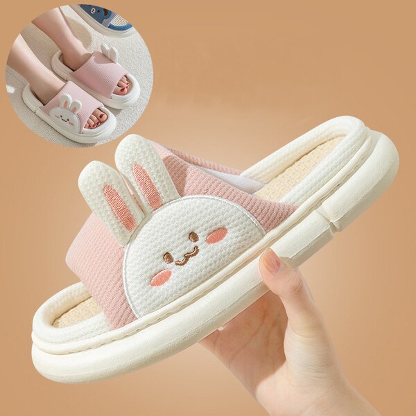 white rabbit slippers