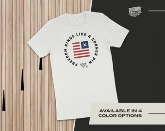 American Flag Shirt Fourth of July Funny Bowling Shirt Shirt Bowling Shirt Patriotic Bowling Shirt Gift for Bowler 300 Game Bella+Canvas