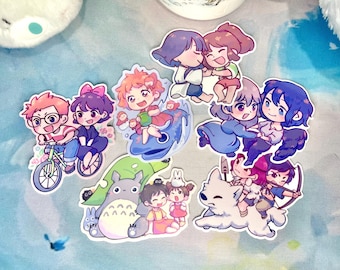 Matte Ghibli Vinyl Stickers